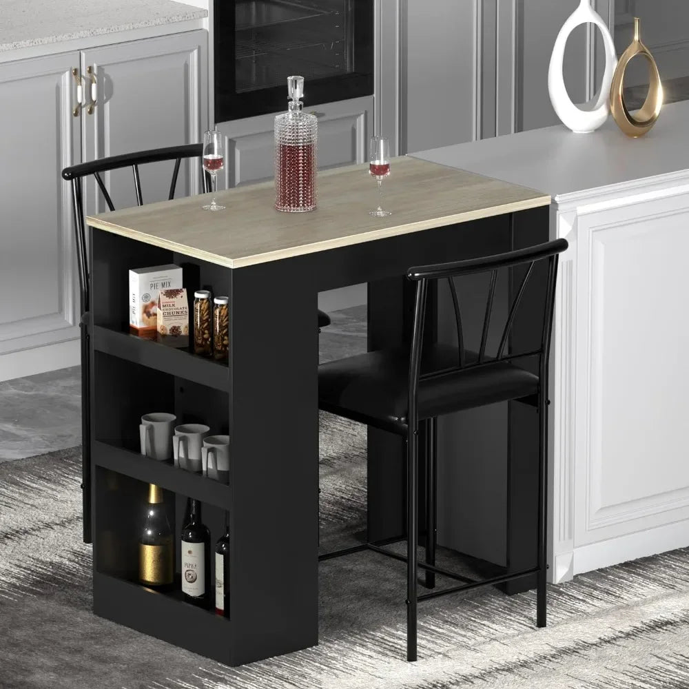 Kitchen Breakfast Nook Stools And Storage Shelves