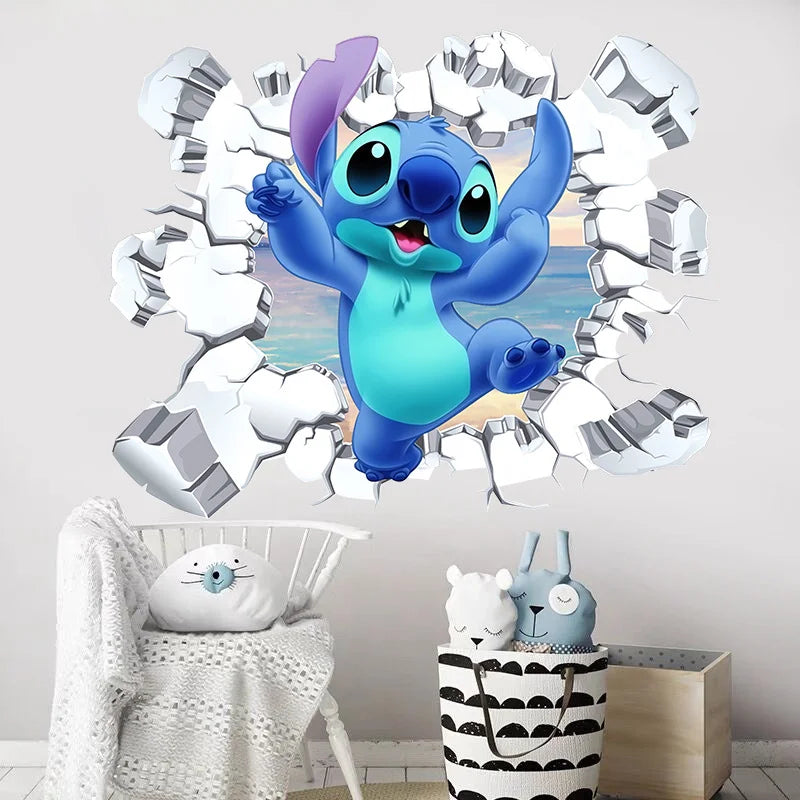 Cartoon Lilo & Stitch Baby Movies Wall Stickers