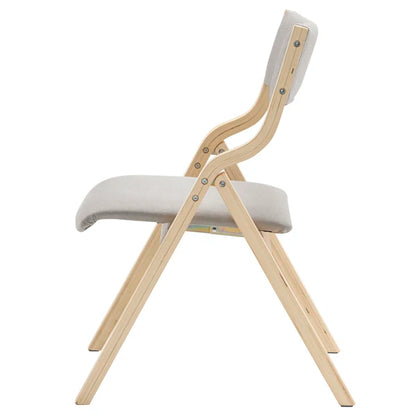 2 Modern Wooden Folding Chairs