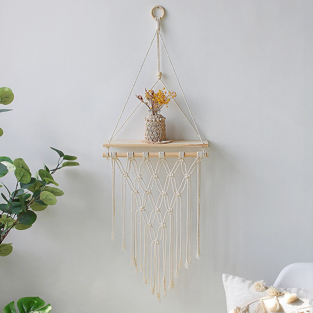 Macrame Wall Hanging Shelf