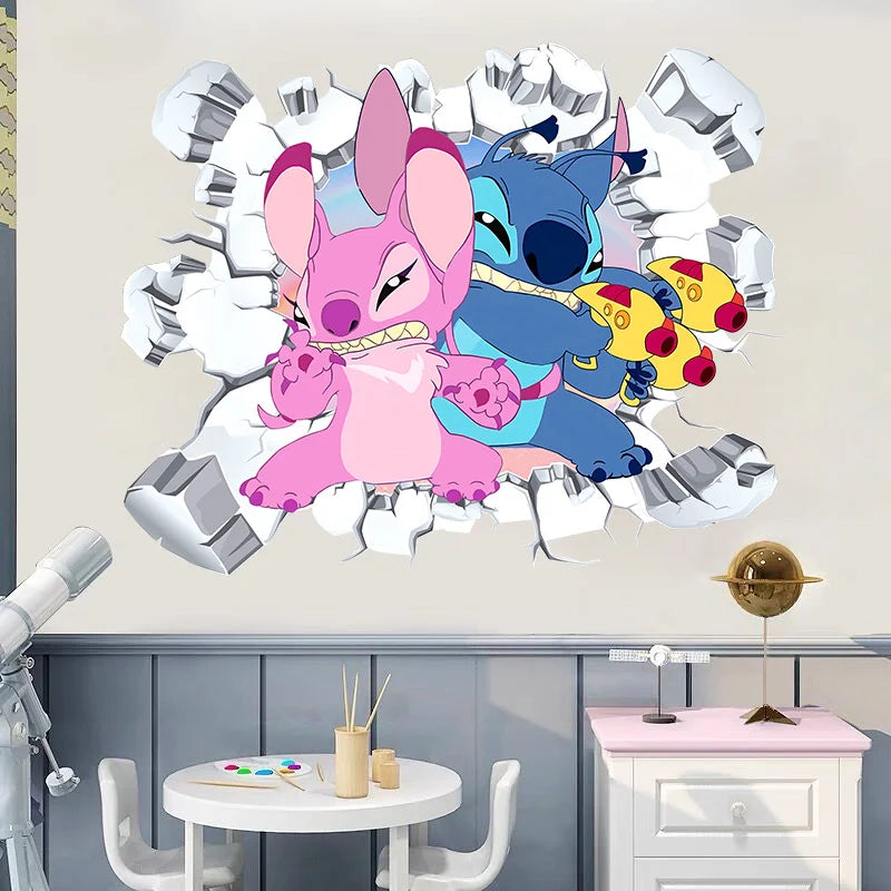 Cartoon Lilo & Stitch Baby Movies Wall Stickers