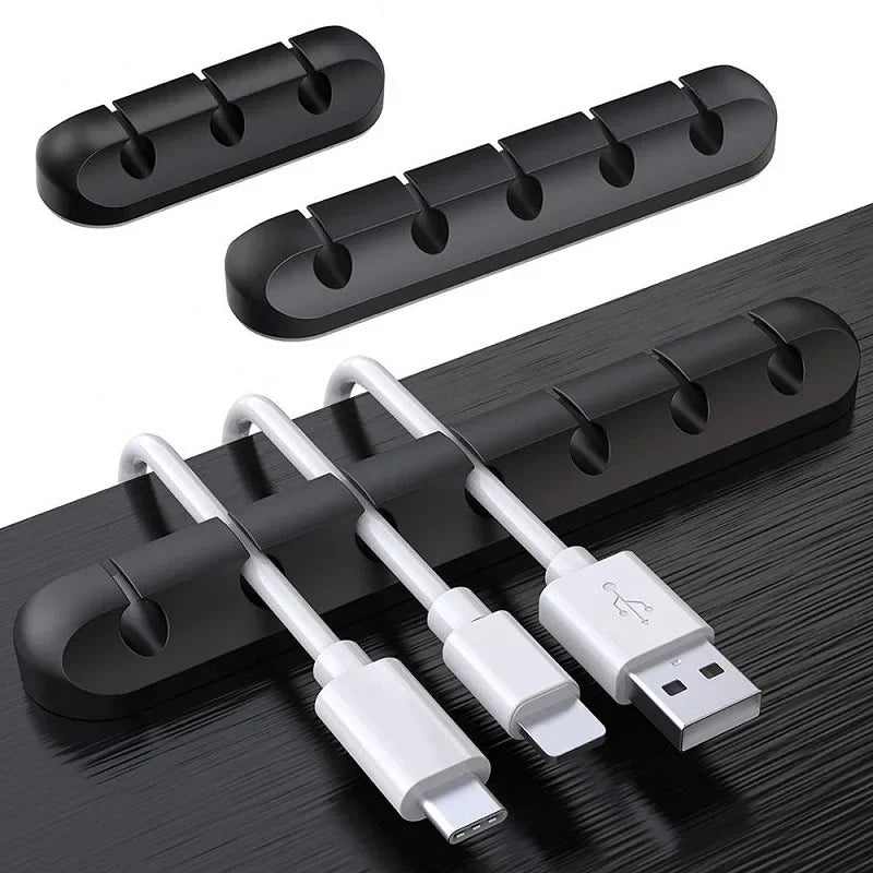 3/5/7 Clips Cable Winder Charging Cable Holder