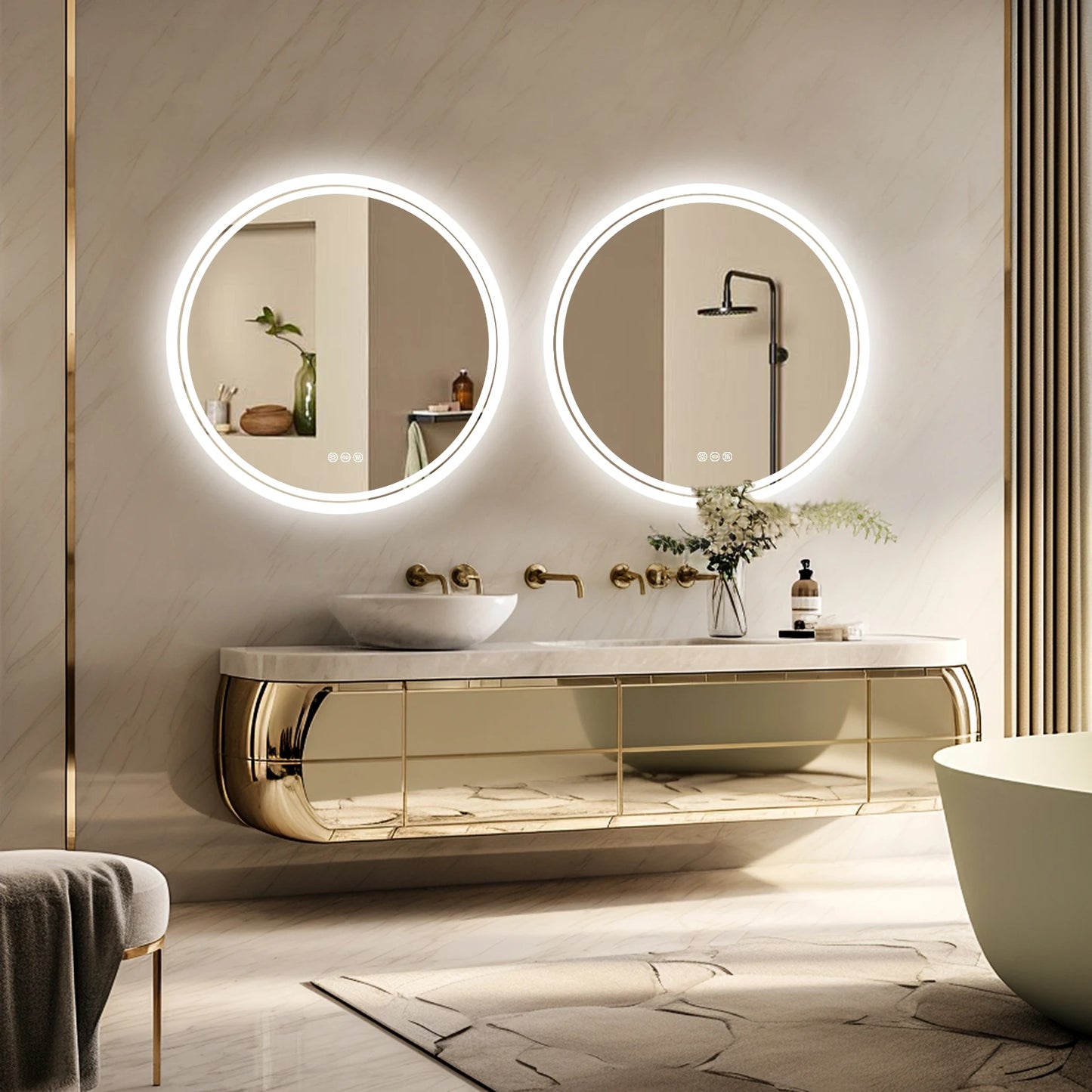 Bathroom Mirror with LED Lights