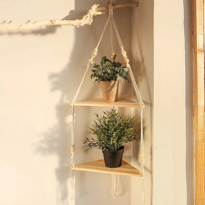 Macrame Wall Hanging Shelf