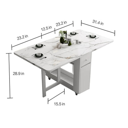 Extendable Dining Table With Storage