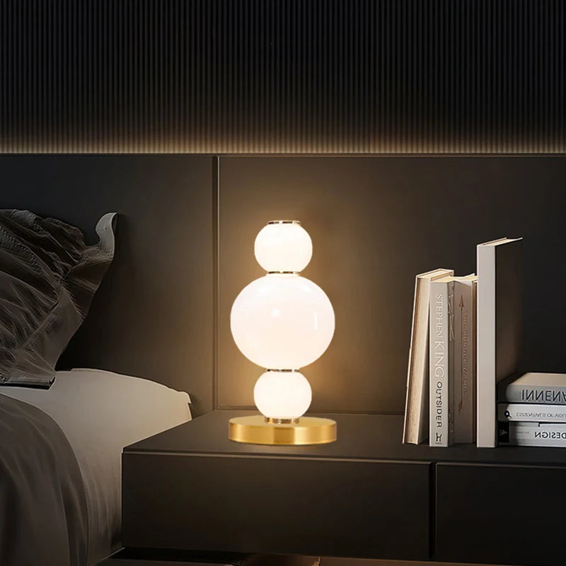 Glass Designer Table Lamp Modern LED