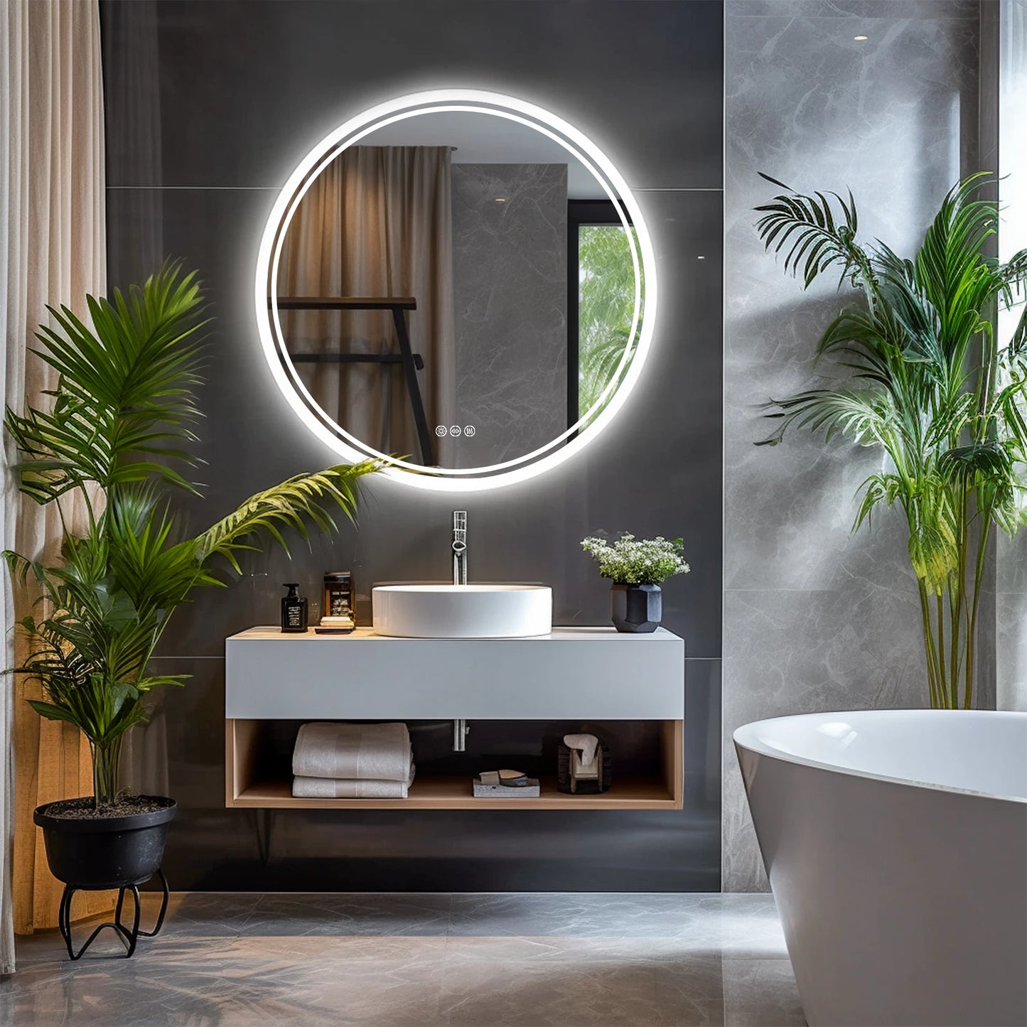 Bathroom Mirror with LED Lights