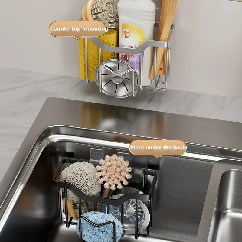 Rustproof Stainless Steel Kitchen Sink Organizer