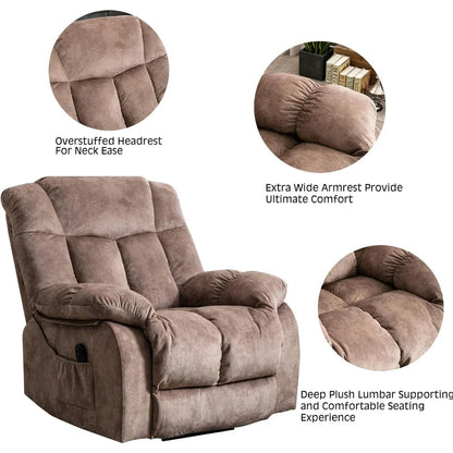 Heavy Duty Reclining Sofa for Elderly