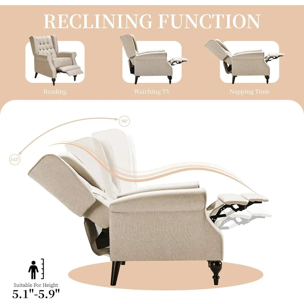 High Back Tufted  Recliner