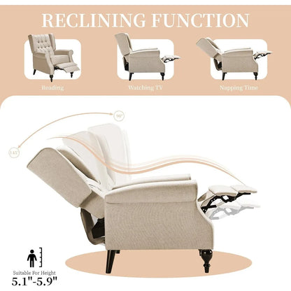 High Back Tufted  Recliner