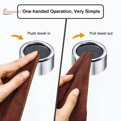 3PC Non-Punching  Towel Storage Wall-Mounted Clip