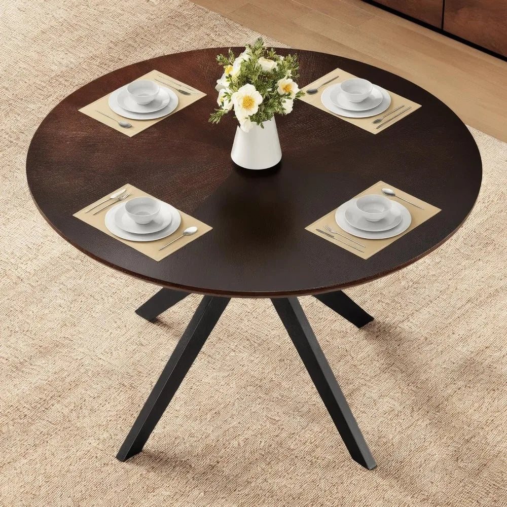 Round Solid Wood Kitchen Table