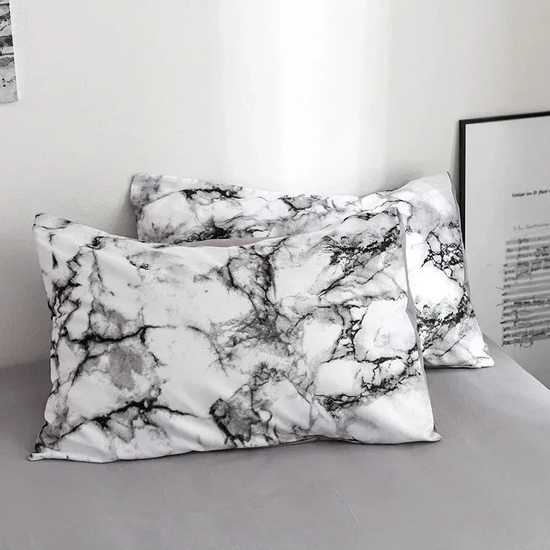 Marble Print  Bedding  Duvet and Pillow Cover